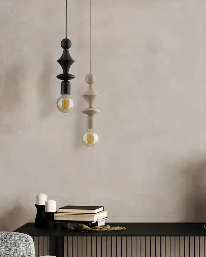 Підвісний світильник, люстра TK Lighting 10871 Tower E27 1x15W IP20 чорний - фото 2