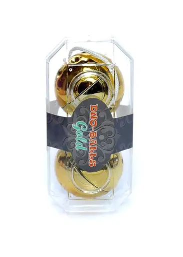 Вагінальні кульки Duo-Balls Gold, 3.5 см, золотий - фото 6