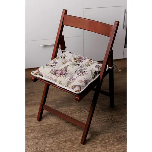 Подушка на стілець Прованс Лавандовий садочок 40х40 см (44352) - фото 4