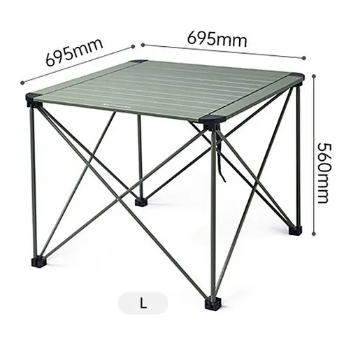 Стол складной Naturehike CNK2450JJ013 алюминий L (Серый) - фото 2