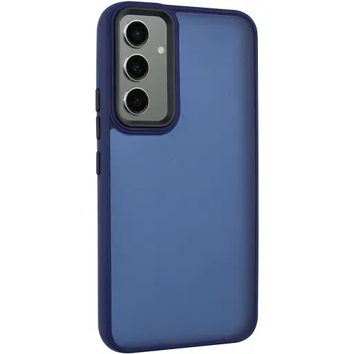 Чехол Epik TPU+PC Lyon Frosted для Samsung Galaxy A36 5G/A56 5G Navy Blue