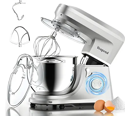 Кухонный комбайн Vospeed планетарный тестомес 1500 Вт SM-1507x 7 л Grey - фото 2