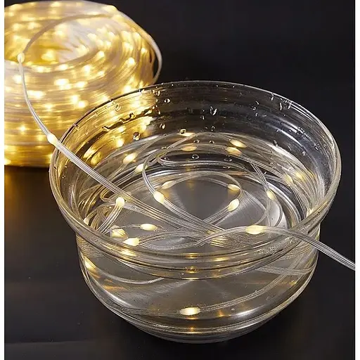 Гирлянда Sun Lamp уличная 50 м 500 LED светодиодные наружные садовые фонари на солнечной батарее с опцией подзарядки от сети - фото 6