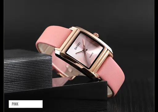 Класичний жіночий годинник Skmei 1432 (Рожеві) - фото 3