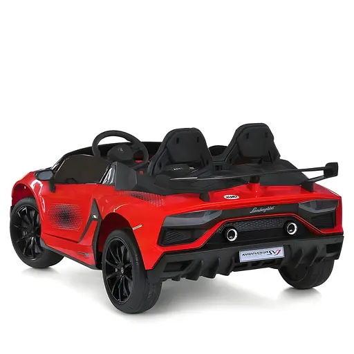 Електромобіль дитячий Bambi Lamborghini M 6026EBLR 3 два мотори м'які колеса шкіряне сидіння - фото 3
