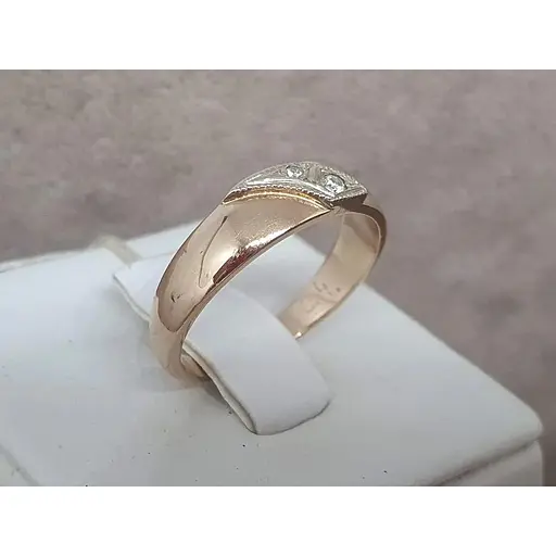 Золотое кольцо ЮЗ "Багет" с бриллиантами. 1В410130036/07 17 - фото 4