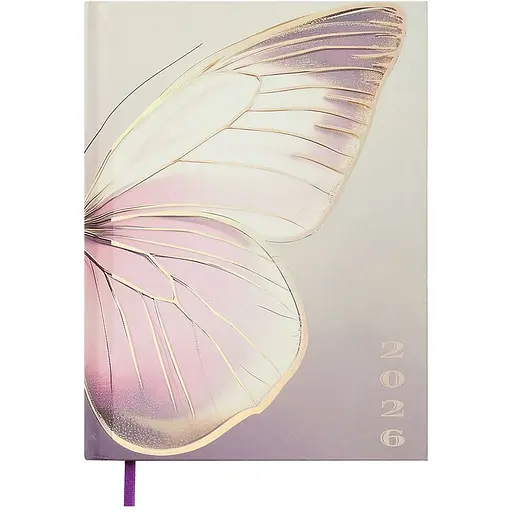 Ежедневник датированный Buromax Spoleto 2026 полиграфический A5 розовый (BM.2168-10)