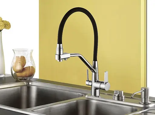 Змішувач комбінований для кухні Zegor SAM18-F165KB осмос 30412 - фото 4