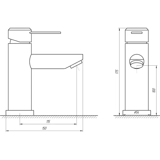 Смеситель для раковины Globus Lux WIEN SBT2-101 - фото 4