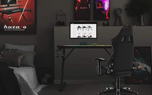 Компьютерный стол HUZARO HERO 1.8 BLACK - фото 8