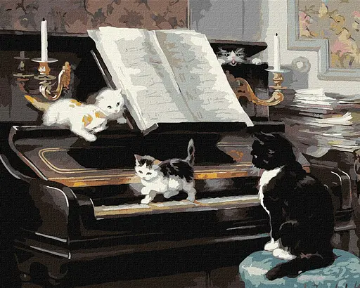 Картина за номерами "Музиканти ©Генрієтта Роннер-Кніп" Ідейка KHO4328, 40x50 см - фото 1