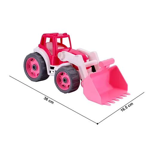 Дитяча іграшка Трактор ТехноК 8195TXK з ковшем, рожевий - фото 3