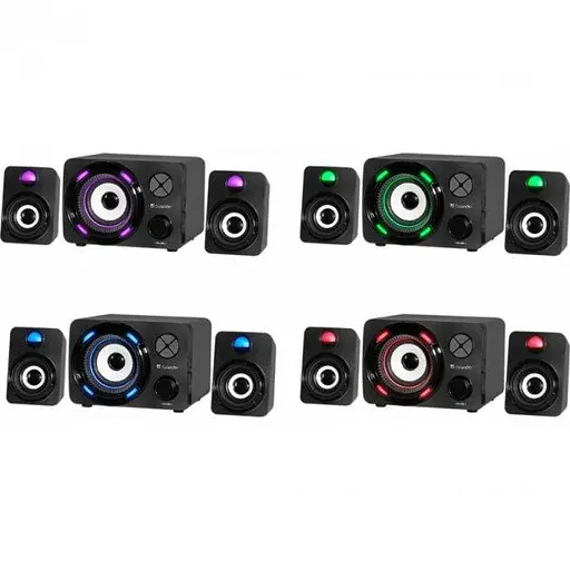 Акустическая система DEFENDER G11 с LED-подсветкой black - фото 3
