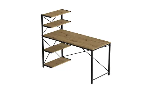 Компьютерный стол Ferrum-decor Джек 75x120x70 Черный ДСП Артизан (FRD-105409) - фото 4