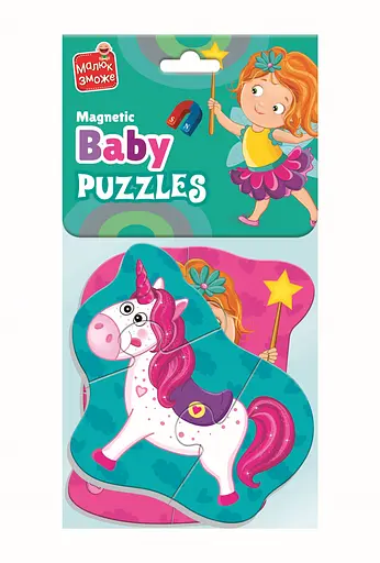 Игра развивающая магнитные пазлы Малыш сможет Фея и единорог (укр)