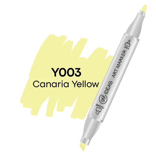 Маркер двухсторонний Желтый канарский, Y003, 99IDEAS