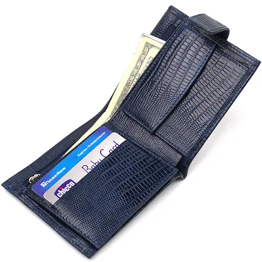 Мужской кожаный кошелек Canpellini 11.5х10х1 см acs0025689 - фото 4