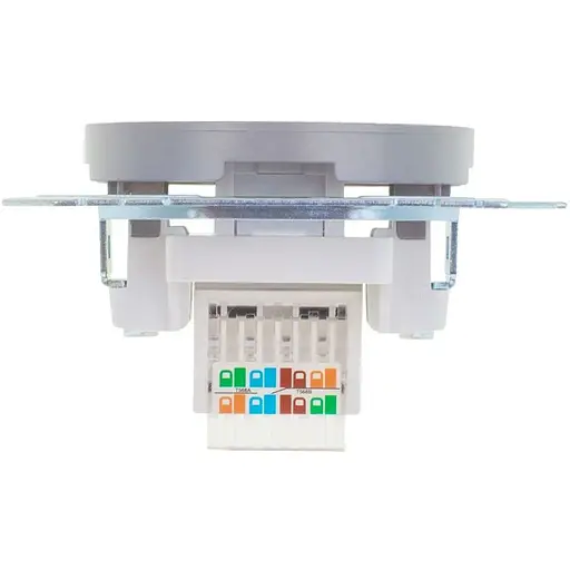 Розетка мережева ком'ютерна Brille WB-1PC Grey (42-286) - фото 3
