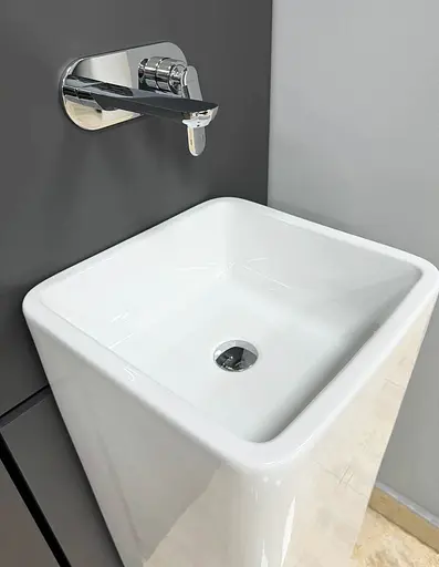 Умивальник VBI Lukka white підлоговий VBI-019002, Білий - фото 3