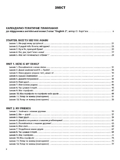 Мій конспект. Англійська мова. 2 клас (до підручника О. Д. Карп’юк) - фото 2