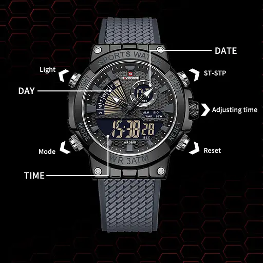 Годинник Naviforce Set Box подарочный набор, 2 ремешка - фото 5