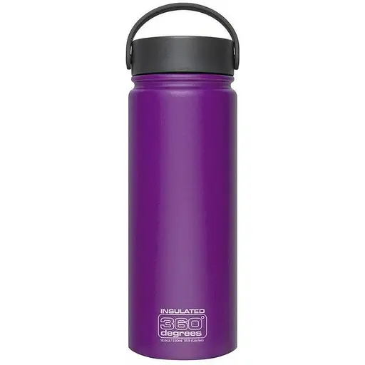 Фляга 360° Degrees Wide Mouth Insulated 550 ml Purple (1033-STS 360SSWMI550PUR)