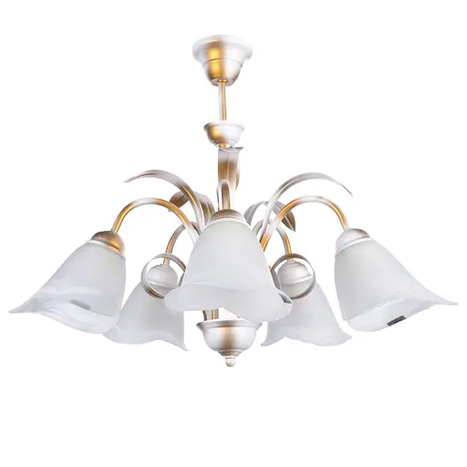 Люстра Brille флористика E27 60W WH (BKL-468S/5)