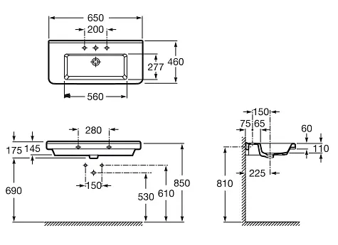 Умивальник Roca Dama-N A327783000, Білий - фото 3