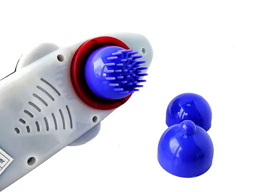 Портативный ручной антицеллютный массажер для шеи спины тела дельфин роликовый массажер для тела от сети - фото 2