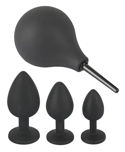 Набір для анальної стимуляції Orion Black Velvets Anal Kit 4 шт. (чорний) - фото 2