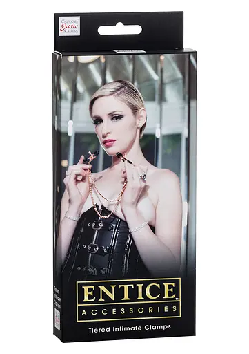 Затискачі для сосків CalExotics Entice Tiered Intimate Clamps 268 см золотий - фото 2