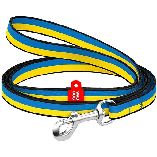 Повідець для собак Waudog Nylon нейлоновий, малюнок "Colors of freedom", XS