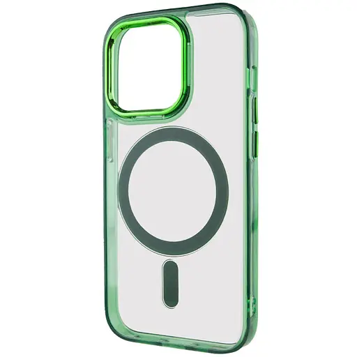 Чохол Epik TPU Iris with MagSafe для Apple iPhone 13 Pro 6.1 Зелений - фото 3