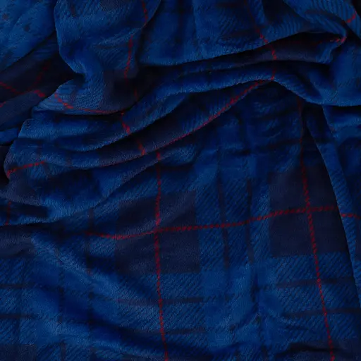 Плед Ardesto Flannel 160 х 200 см 100% полиэстер клеточка синий (ART0134PB) - фото 5