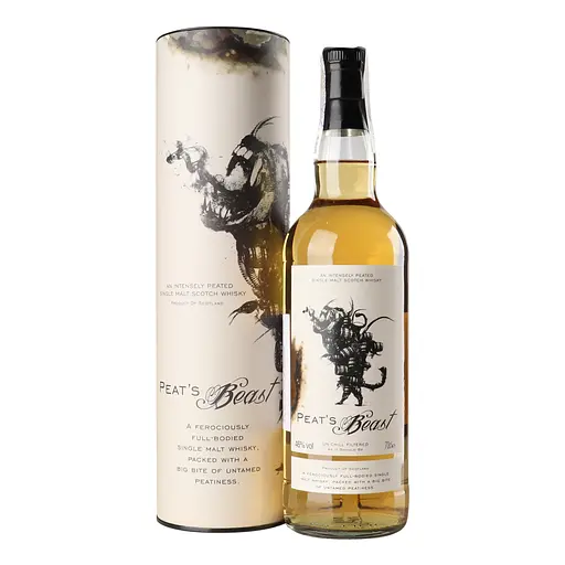 Виски Peat's Beast Unchillfiltered Single Malt Scotch Whisky 46% 0.7 л - фото 8
