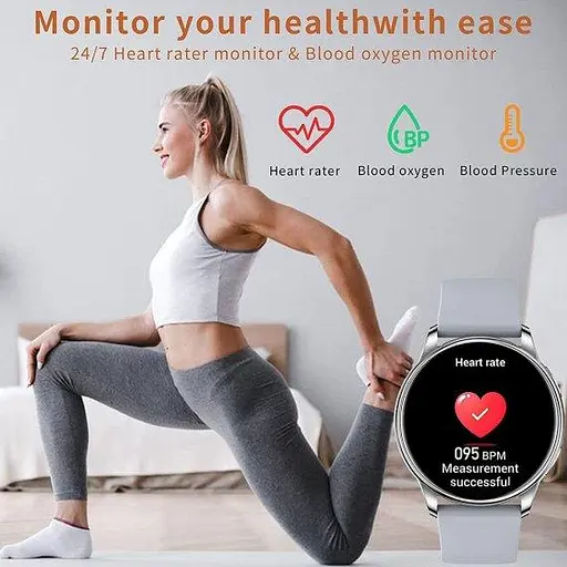 Умные наручные часы Smart Melisia Silver Rubber (2 ремешка) - фото 6