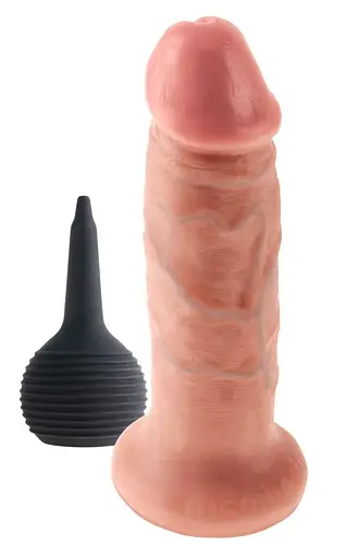 Фалоімітатор з еякуляцією Pipedream Squirting Cock 17.8 см тілесний - фото 3