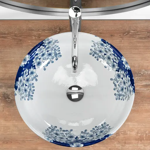 Умивальник Rea Fiori накладний білий REA-U6520, Білий - фото 3