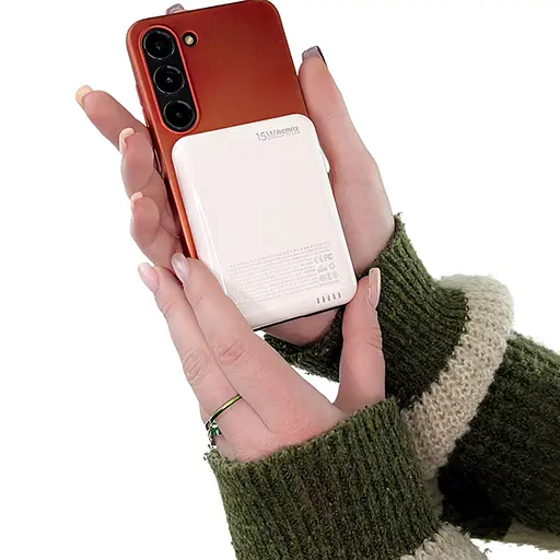 Міні повербанк Remax 5000mAh 20W із MagSafe RPP-509 зі швидкою зарядкою PD+QC USB-C, Білий - фото 4