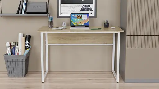 Компьютерный стол Ferrum-decor Коди 75x120x70 белый ДСП Дуб Сонома 16мм (FRD-101222) - фото 3