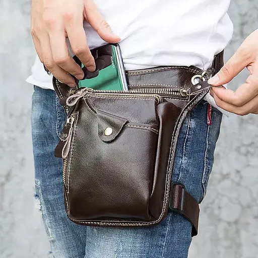 Сумка кобура Bexhill кожаная набедренная 17.5х12х2.5 см sum0028200 - фото 3