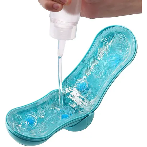 Мастурбатор Tenga Flip Orb - Ocean Blue, з можливістю зміни тиску та стимулювальними кульками всередині - фото 5