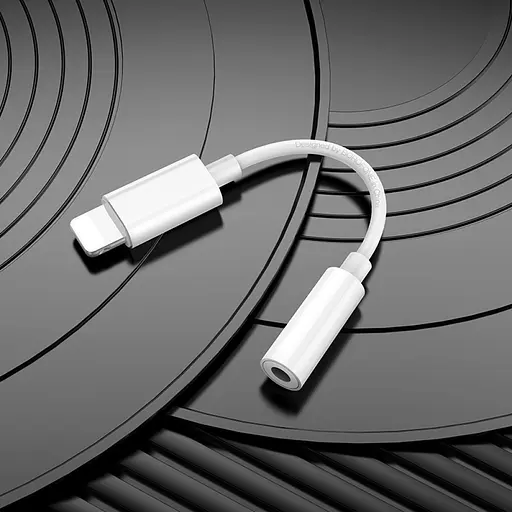 Кабель-перехiдник BOROFONE BV21 Genuine iP to 3.5 digital audio converter White - фото 9