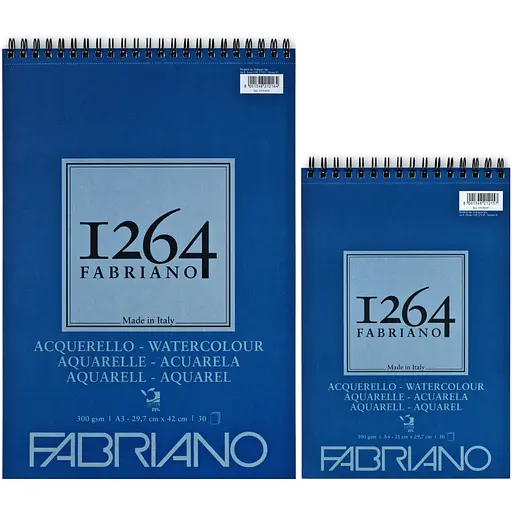 Альбом на спирали для акварели 1264 300г/м2 30л СР 25% хлопка Fabriano - фото 2