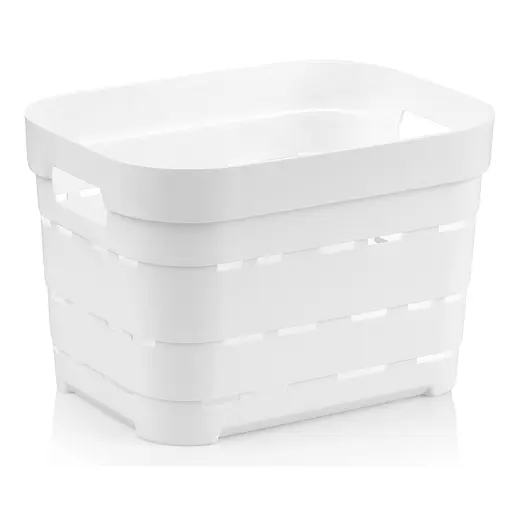 Корзина Idea Home Pyramid без крышки 5 л 24x17.5x16 см белая (00612 White)