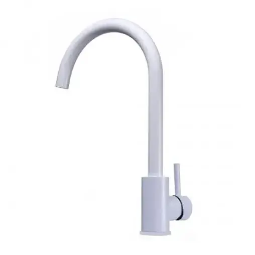 Смеситель для кухни Solone EZA4-D090KM однорычажный из нержавеющей стали Слоновая кость 30412 - фото 3