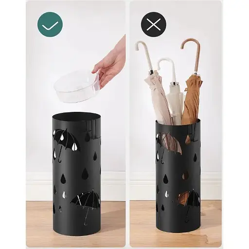 Підставка для парасольок Leobert Sakura кругла форма чорний - фото 6