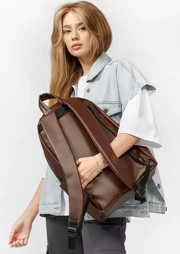 Жіночий рюкзак Sambag Zard LST шоколад 46 х 28 х 13 см (25018020) - фото 4