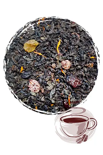 Черный чай Brayval Лесная ягода 100 г - фото 1