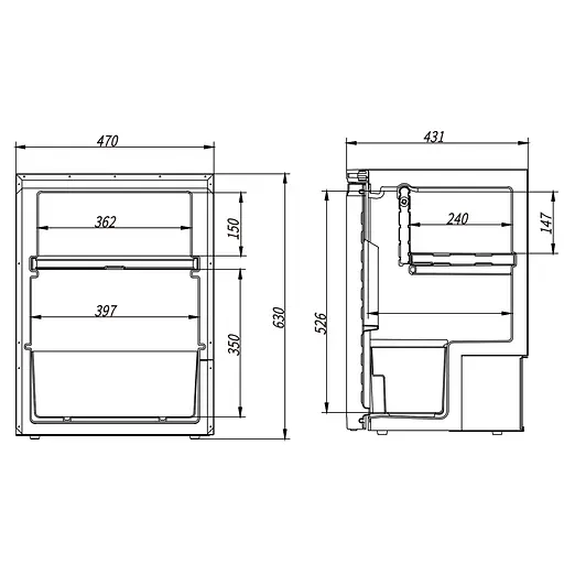 Компрессорный автохолодильник Alpicool CR65X (59 литров) - фото 6